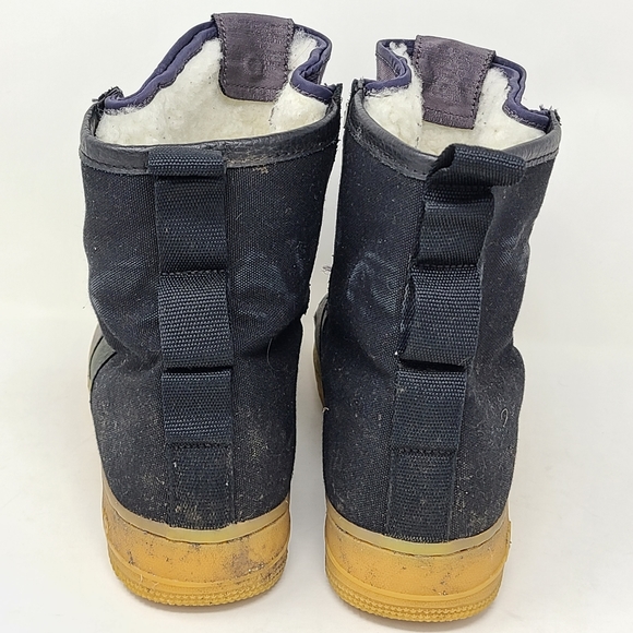 Nike SF AF1 Air Force One Sherpa Lined Boots Shoes Gray BV0130 001 size 9 PRM - Picture 11 of 11